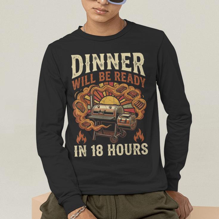 BBQ Dad Smoking Meat Smoker Barbecue Men's Long Sleeve T-Shirt BBQ Dad Smoking Meat Smoker Barbecue Men's Long Sleeve T-Shirt