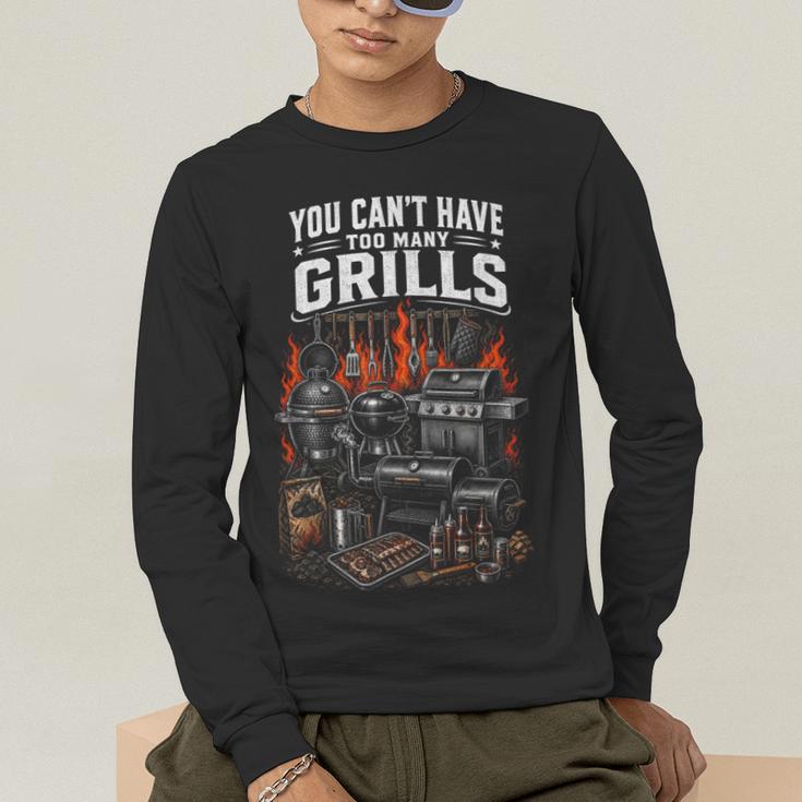 BBQ Dad Smoking Meat Smoker Barbecue Smoker Men's Long Sleeve T-Shirt BBQ Dad Smoking Meat Smoker Barbecue Smoker Men's Long Sleeve T-Shirt