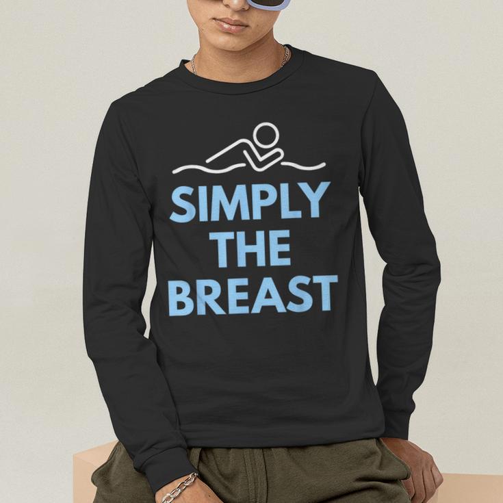 Breaststroke Swimming SwimmerShirt Men's Long Sleeve T-Shirt Breaststroke Swimming SwimmerShirt Men's Long Sleeve T-Shirt