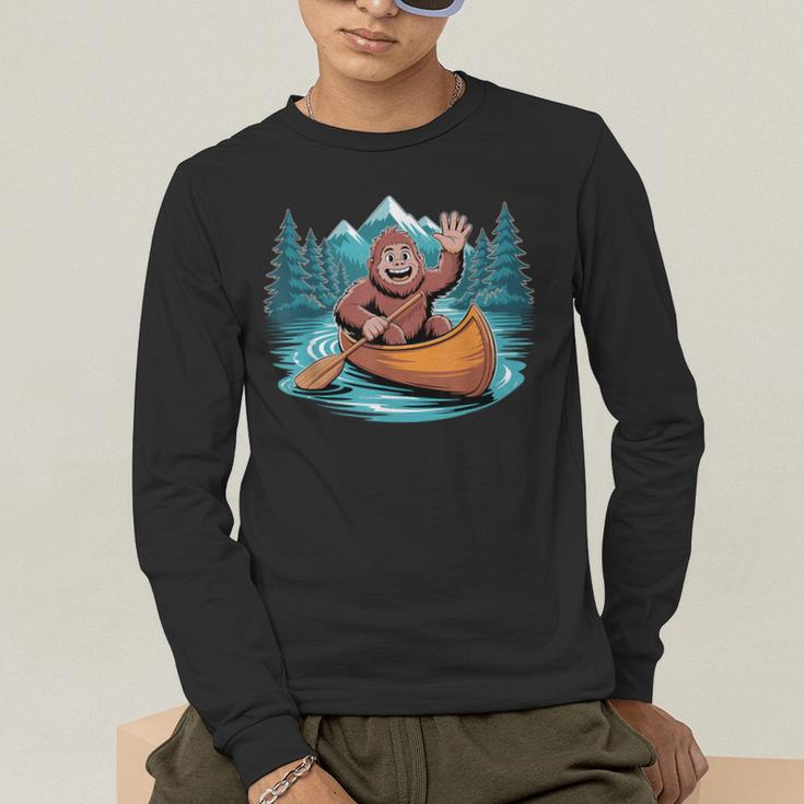Canoe Art For Men Women Canoeing Canoe Kayak Lover Men's Long Sleeve T-Shirt Canoe Art For Men Women Canoeing Canoe Kayak Lover Men's Long Sleeve T-Shirt