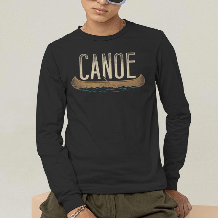 Canoe Canoeing Vintage Canoe Men's Long Sleeve T-Shirt
