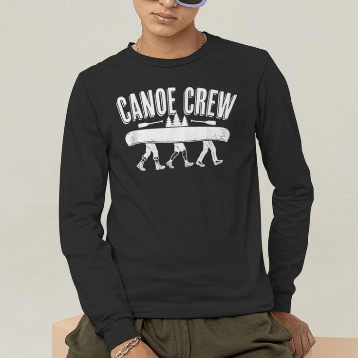 Canoe Crew Canoeing Men's Long Sleeve T-Shirt Canoe Crew Canoeing Men's Long Sleeve T-Shirt