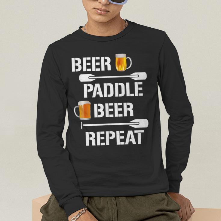 Canoe Kayak Tees Beer Paddle Repeat T-Shirt Men's Long Sleeve T-Shirt Canoe Kayak Tees Beer Paddle Repeat T-Shirt Men's Long Sleeve T-Shirt