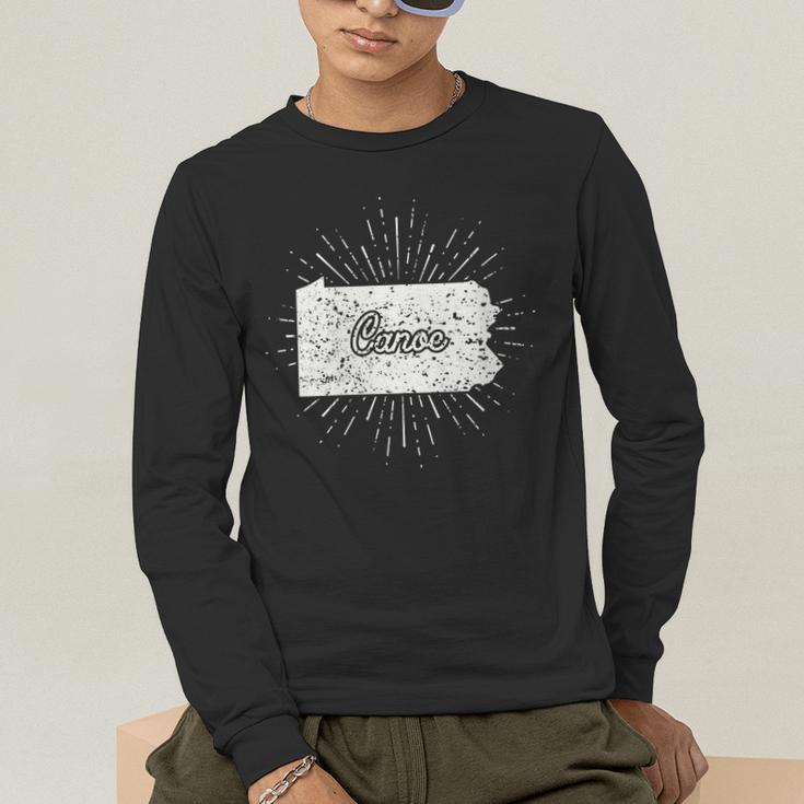 Canoe Pennsylvania Men's Long Sleeve T-Shirt Canoe Pennsylvania Men's Long Sleeve T-Shirt