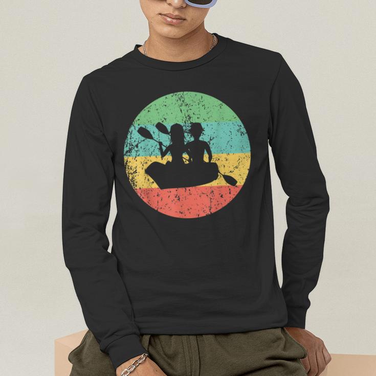 Canoeing Shirt Vintage Retro Canoe Men's Long Sleeve T-Shirt