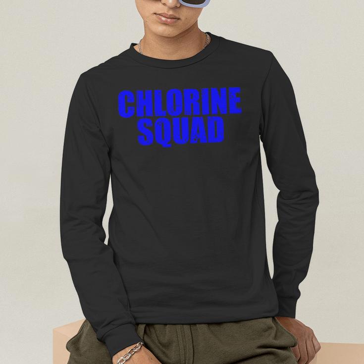 Chlorine Crew Swimming Men's Long Sleeve T-Shirt Chlorine Crew Swimming Men's Long Sleeve T-Shirt