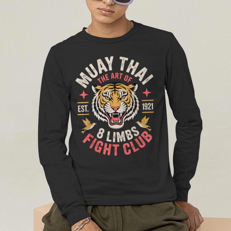 Cool Muay Thai Art For Men Women Kickboxer MMA Muay Thai Men's Long Sleeve T-Shirt Cool Muay Thai Art For Men Women Kickboxer MMA Muay Thai Men's Long Sleeve T-Shirt