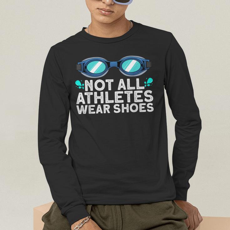 Cool Swimming For Men Women Swimmer Swim Instructor Goggles Men's Long Sleeve T-Shirt