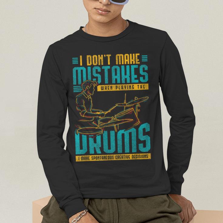 Drummer Drummer Drum Kit Men's Long Sleeve T-Shirt Drummer Drummer Drum Kit Men's Long Sleeve T-Shirt