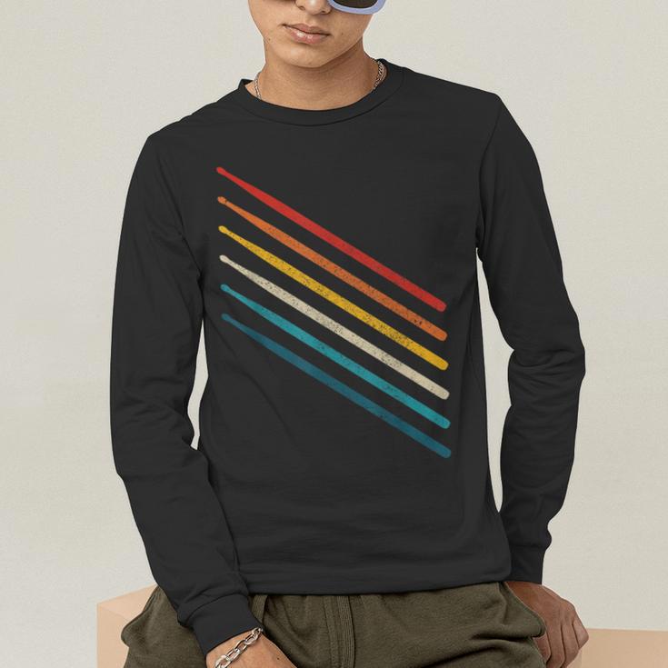 Drummer Drum Kit Vintage Retro Drummer Men's Long Sleeve T-Shirt Drummer Drum Kit Vintage Retro Drummer Men's Long Sleeve T-Shirt