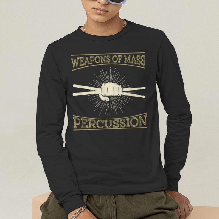 Drummer Music Drum Kit Men's Long Sleeve T-Shirt
