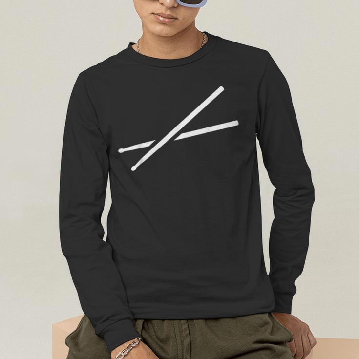 Drumsticks Drum Kit Men's Long Sleeve T-Shirt Drumsticks Drum Kit Men's Long Sleeve T-Shirt