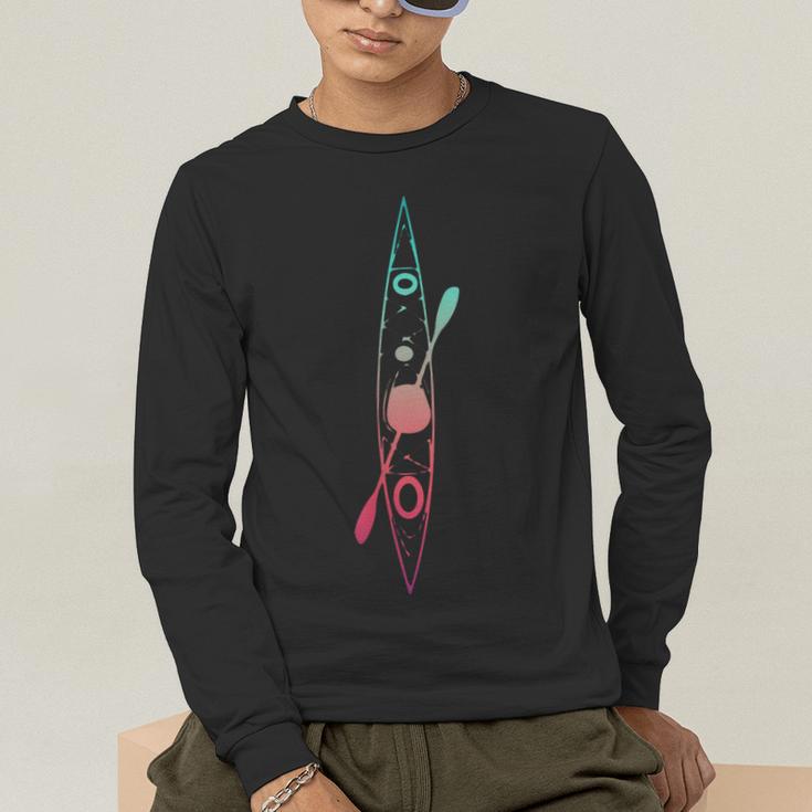 Kayak Lover Kayaking Canoe Paddling Water Sport Cute Kayaker Men's Long Sleeve T-Shirt