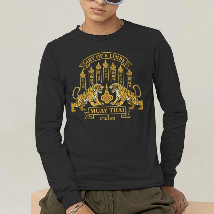 Muay Thai Art Of 8 Limbs Tiger Martial Arts Men's Long Sleeve T-Shirt