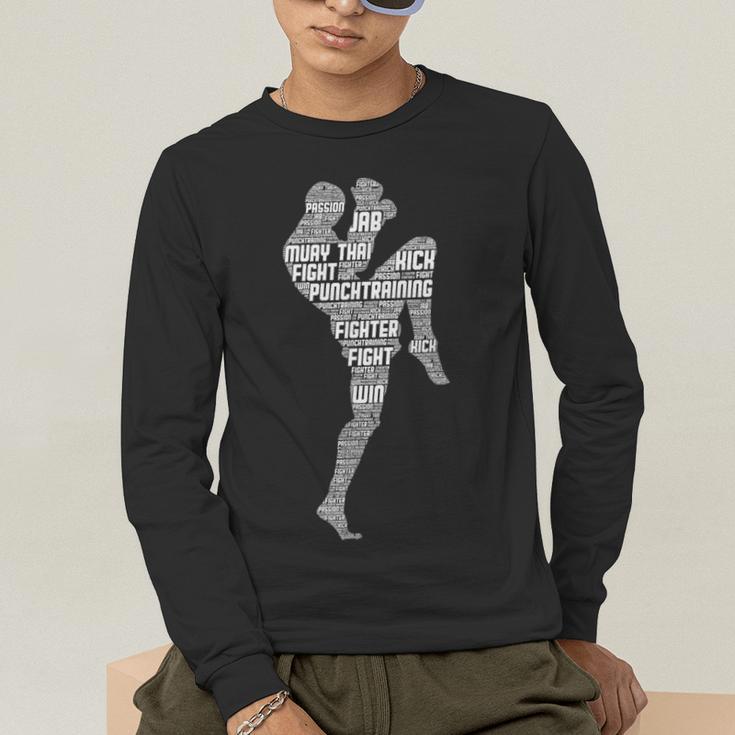 Muay Thai Thai Boxes Taekwondo Men Boys Children Men's Long Sleeve T-Shirt Muay Thai Thai Boxes Taekwondo Men Boys Children Men's Long Sleeve T-Shirt