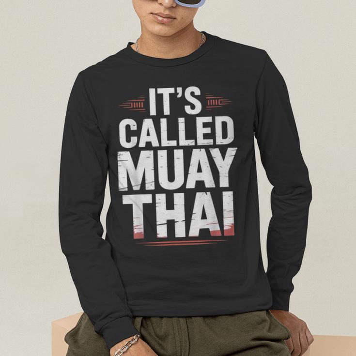 Muay Thai Condition Humor Lifestyle Identity Training Men's Long Sleeve T-Shirt