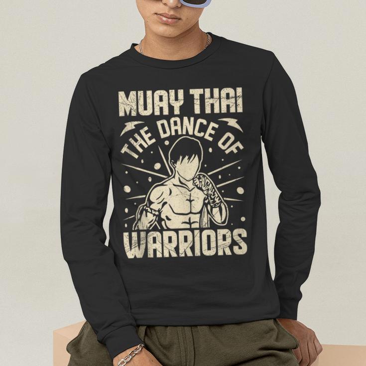 Muay Thai The Dance Of Warriors Muay Thai Men's Long Sleeve T-Shirt Muay Thai The Dance Of Warriors Muay Thai Men's Long Sleeve T-Shirt