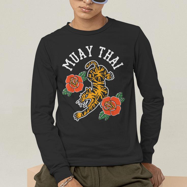 Muay Thai Fighter Hobby Martial Arts Boxing Men's Long Sleeve T-Shirt Muay Thai Fighter Hobby Martial Arts Boxing Men's Long Sleeve T-Shirt