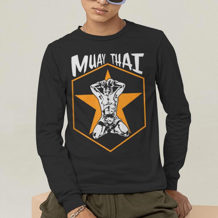 Muay Thai Fighter Sleeveless Men's Long Sleeve T-Shirt