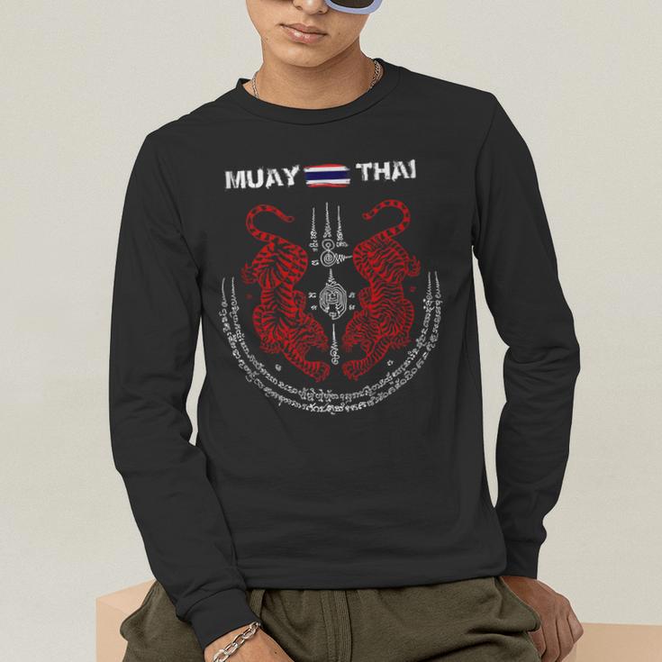 Muay Thai Kickboxing Thailand T-Shirt Men's Long Sleeve T-Shirt Muay Thai Kickboxing Thailand T-Shirt Men's Long Sleeve T-Shirt