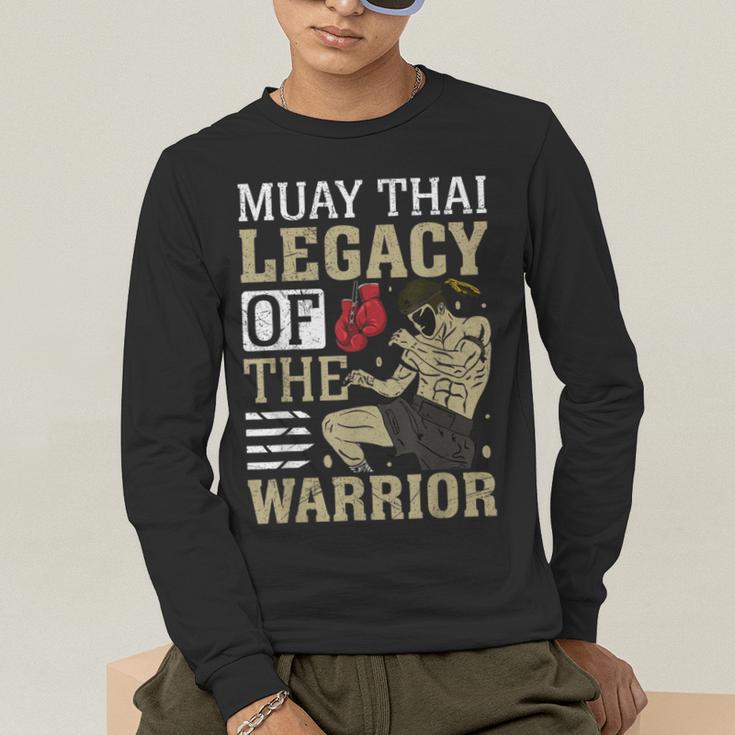 Muay Thai Legacy Of The Warrior Muay Thai Men's Long Sleeve T-Shirt Muay Thai Legacy Of The Warrior Muay Thai Men's Long Sleeve T-Shirt