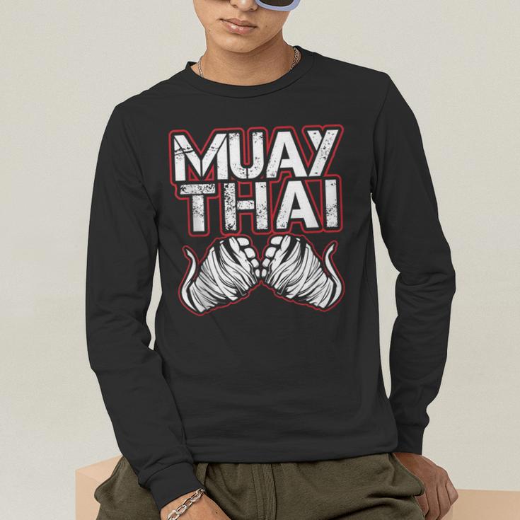 Muay Thai Lover For Fight Fans Men's Long Sleeve T-Shirt