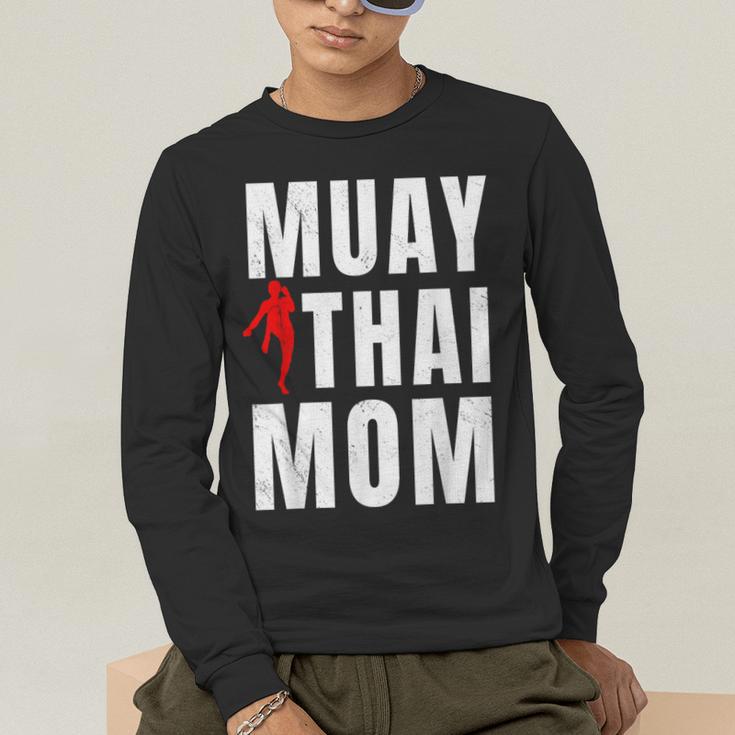 Muay Thai Mom Martial Artis Combat Sports Mother's Day Men's Long Sleeve T-Shirt