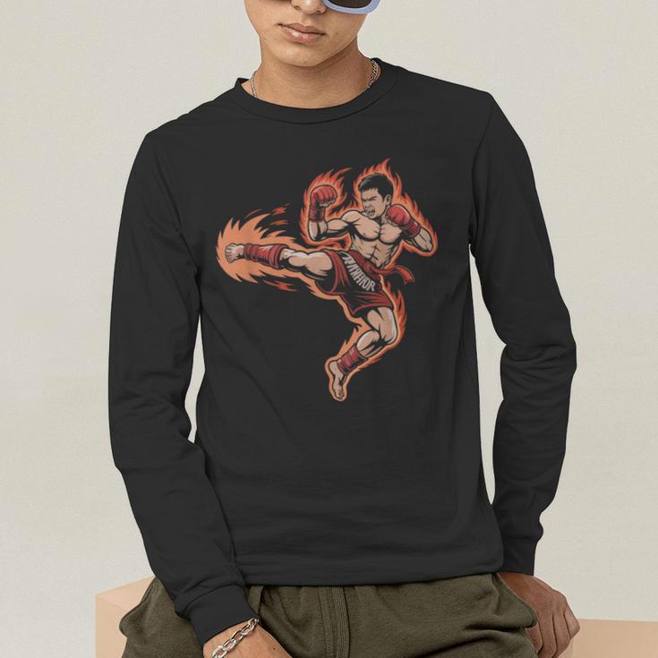 Muay Thai Mongkol Headband Minimal Clean Art Fighter Men's Long Sleeve T-Shirt Muay Thai Mongkol Headband Minimal Clean Art Fighter Men's Long Sleeve T-Shirt