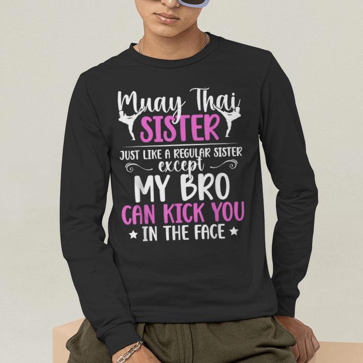 Muay Thai Sister Definition Muay Thai Sis Men's Long Sleeve T-Shirt
