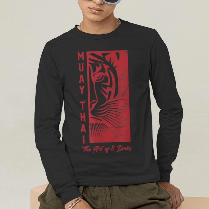 Muay Thai Tiger Art Of 8 Limbs Kickboxing Shirt Men's Long Sleeve T-Shirt