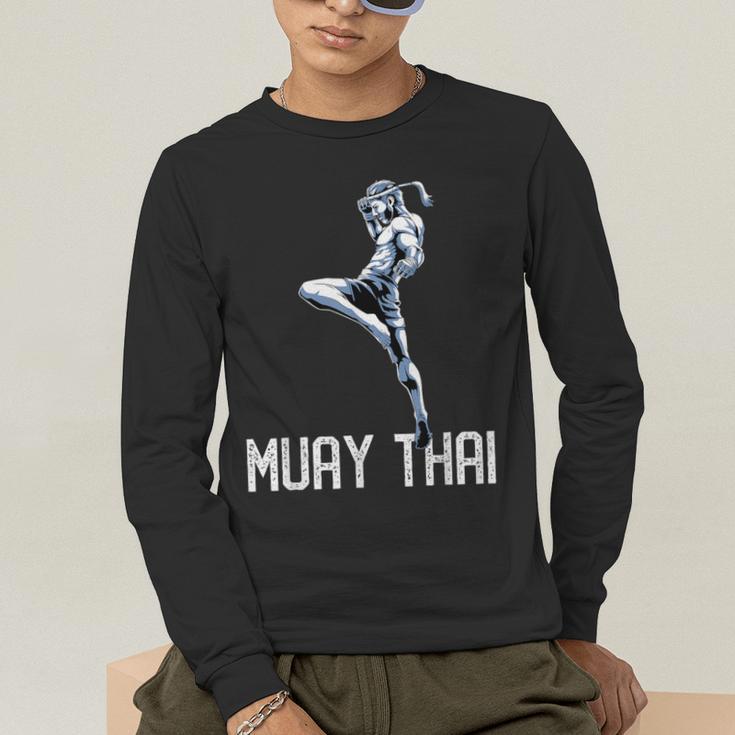 Muay Thai Tiger Nak Muay Kickboxing Men's Long Sleeve T-Shirt Muay Thai Tiger Nak Muay Kickboxing Men's Long Sleeve T-Shirt