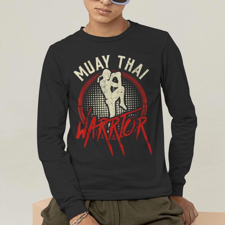 Muay Thai Warrior Fighter Boxing Martial Arts Hobby Men's Long Sleeve T-Shirt Muay Thai Warrior Fighter Boxing Martial Arts Hobby Men's Long Sleeve T-Shirt