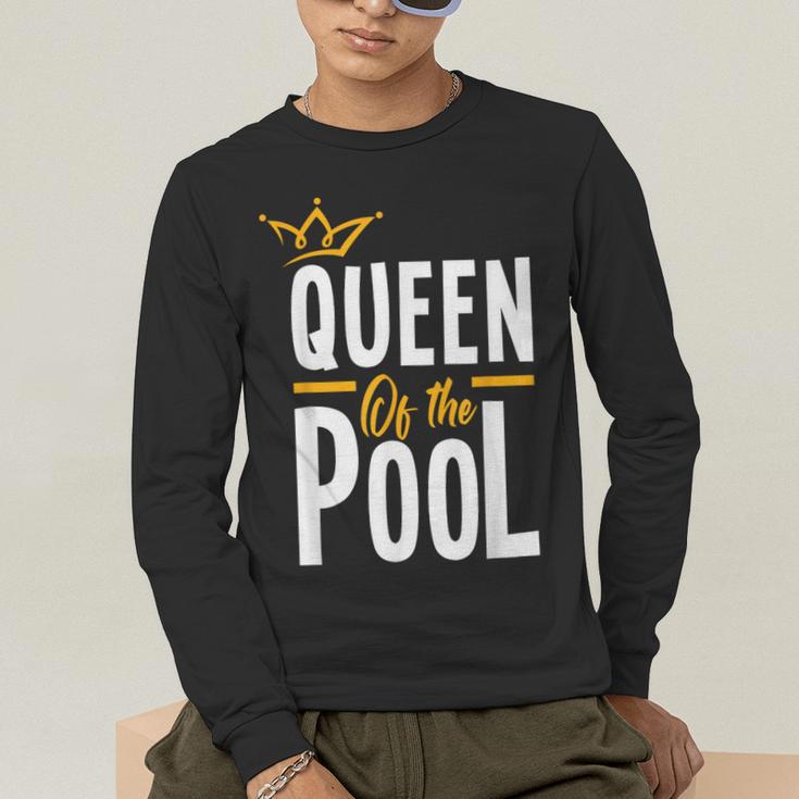Queen Of The Pool Swimmers Swimming Swimmer Men's Long Sleeve T-Shirt Queen Of The Pool Swimmers Swimming Swimmer Men's Long Sleeve T-Shirt