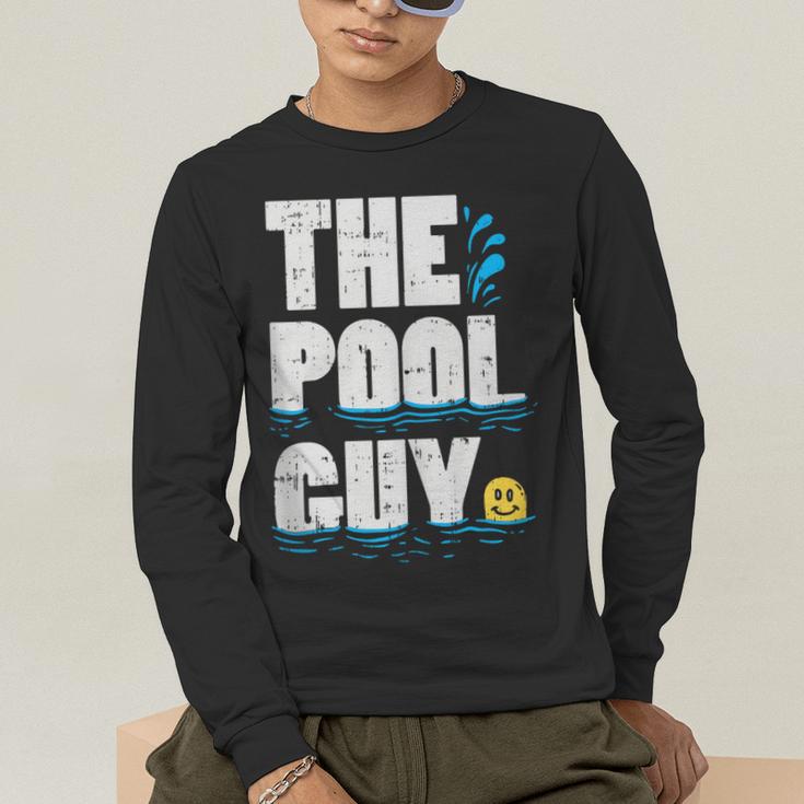Summer Pool Guy Swimming Pool Boy Men's Long Sleeve T-Shirt Summer Pool Guy Swimming Pool Boy Men's Long Sleeve T-Shirt