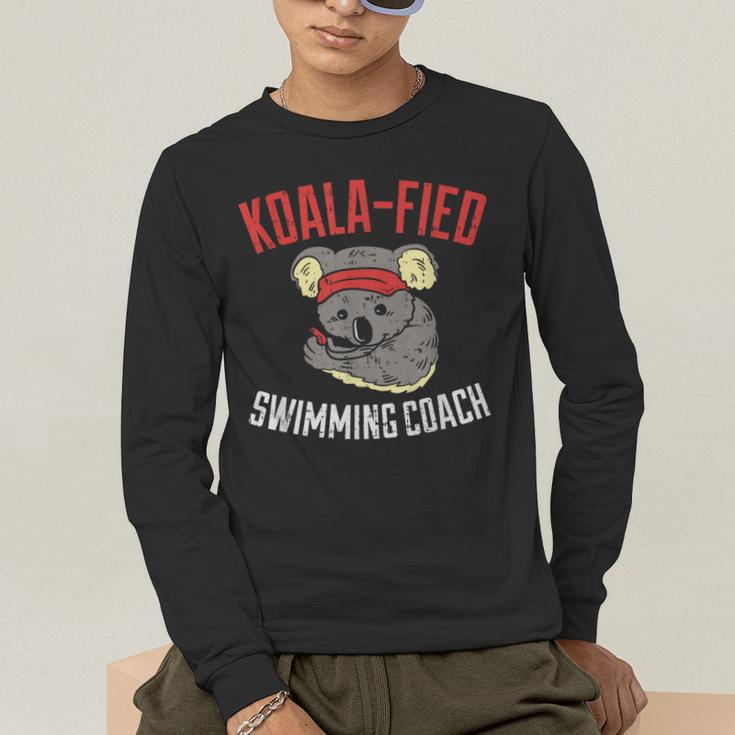 Swim Coach Saying Cute Swimming Coach Appreciation Men's Long Sleeve T-Shirt Swim Coach Saying Cute Swimming Coach Appreciation Men's Long Sleeve T-Shirt