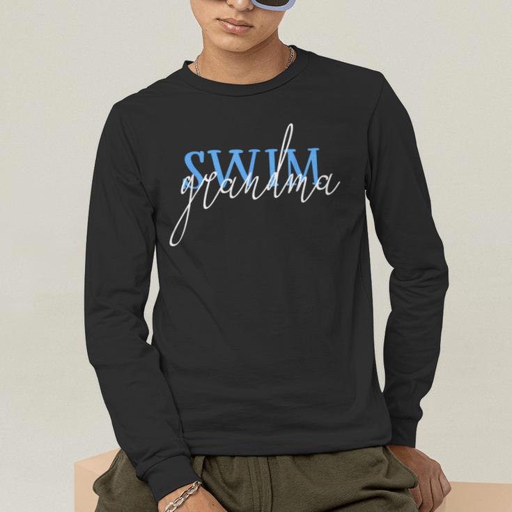 Swim Swimmer Love Swimming Shirt Sport Grandma Men's Long Sleeve T-Shirt