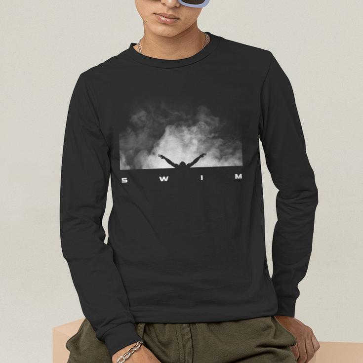 Swim Swimmer Swimming Men's Long Sleeve T-Shirt Swim Swimmer Swimming Men's Long Sleeve T-Shirt