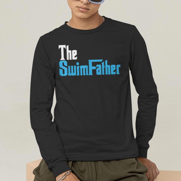 The SwimFather Saying Tee For Swimming Fatehrs Men's Long Sleeve T-Shirt The SwimFather Saying Tee For Swimming Fatehrs Men's Long Sleeve T-Shirt