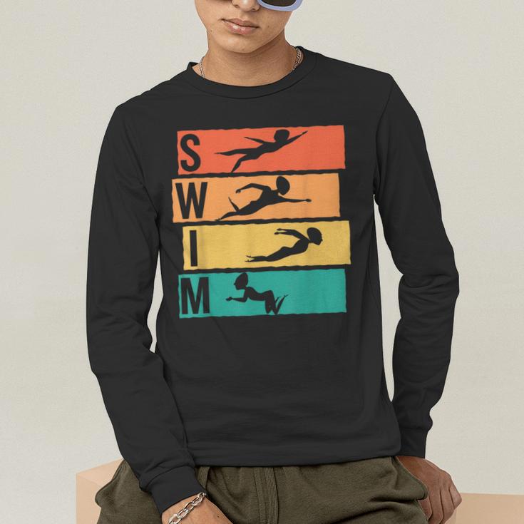 Swimming Swim Men's Long Sleeve T-Shirt