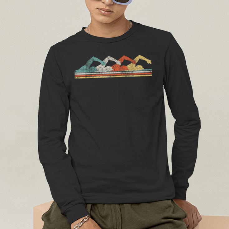 Swimming Swimmer Men's Long Sleeve T-Shirt