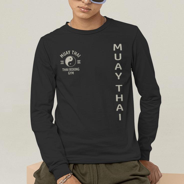 Thai Boxing Muay Thai Men's Long Sleeve T-Shirt Thai Boxing Muay Thai Men's Long Sleeve T-Shirt