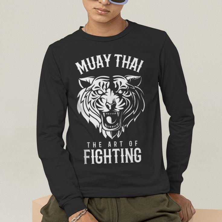 Tiger Muay Thai And Kickboxing Men's Long Sleeve T-Shirt Tiger Muay Thai And Kickboxing Men's Long Sleeve T-Shirt