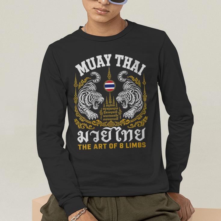 Women's Muay Thai The Art Of 8 Limbs Martial Arts Tigers Men's Long Sleeve T-Shirt Women's Muay Thai The Art Of 8 Limbs Martial Arts Tigers Men's Long Sleeve T-Shirt