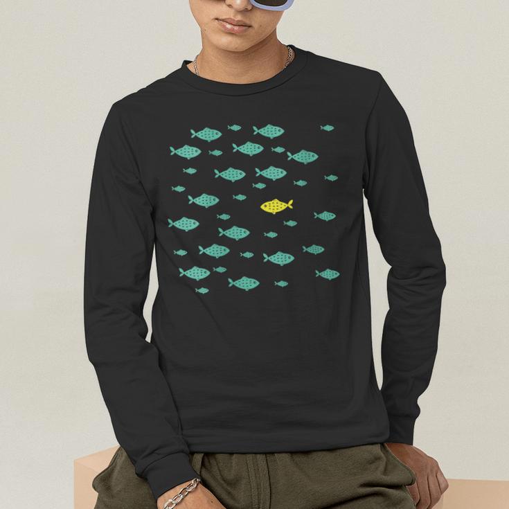 Women's Swimming Against The Current Motivational Inspiration Men's Long Sleeve T-Shirt Women's Swimming Against The Current Motivational Inspiration Men's Long Sleeve T-Shirt