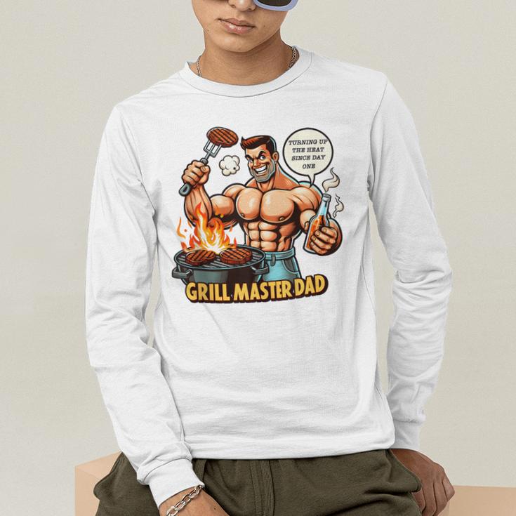 BBQ Dad Tee Grill Is Hot My Opinions Present Apparel Men's Long Sleeve T-Shirt
