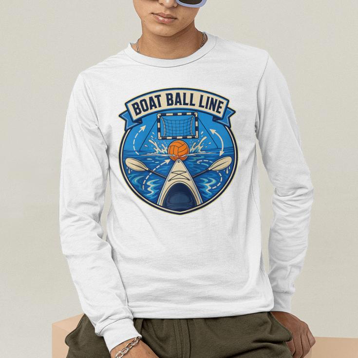 Boat Ball LINE Kayak Polo Canoe Team Raglan Baseball Tee Men's Long Sleeve T-Shirt