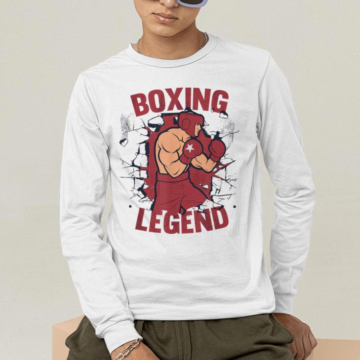 Boxing Legend Professional Boxer Muay Thai Boxing Men's Long Sleeve T-Shirt Boxing Legend Professional Boxer Muay Thai Boxing Men's Long Sleeve T-Shirt