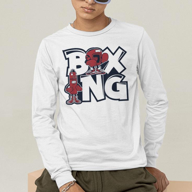 Boxing Professional Boxer Muay Thai Kickboxer Fan Boxing Men's Long Sleeve T-Shirt
