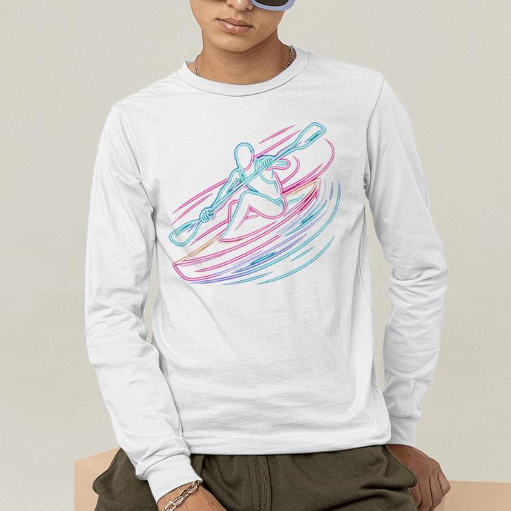Canoe Canoeing Kayak Paddling Canoeist Men's Long Sleeve T-Shirt