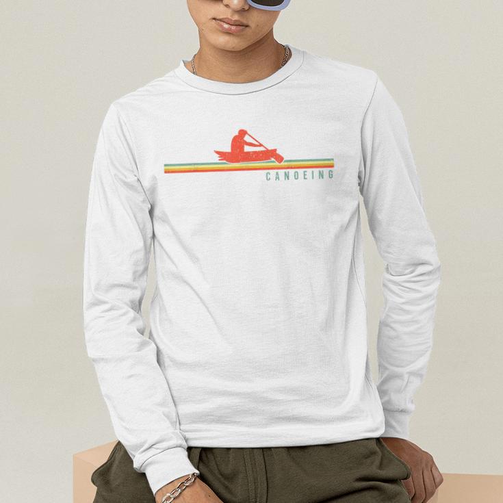 Canoe Canoeing Retro Vintage Canoeing Men's Long Sleeve T-Shirt Canoe Canoeing Retro Vintage Canoeing Men's Long Sleeve T-Shirt